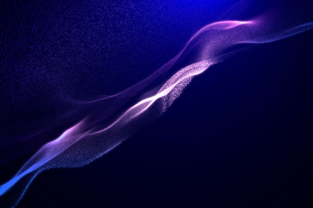 Digital purple gradient background, technology remix