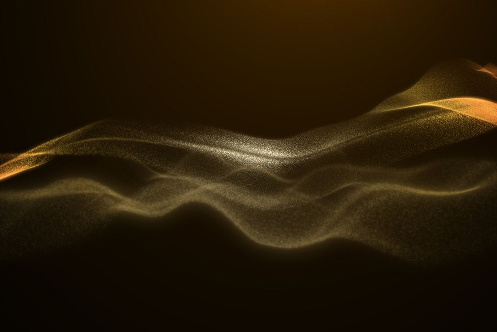 Digital yellow wave background, technology remix