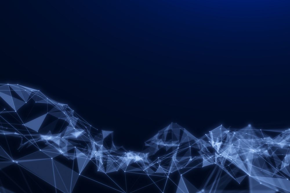 Abstract technology blue background, digital remix