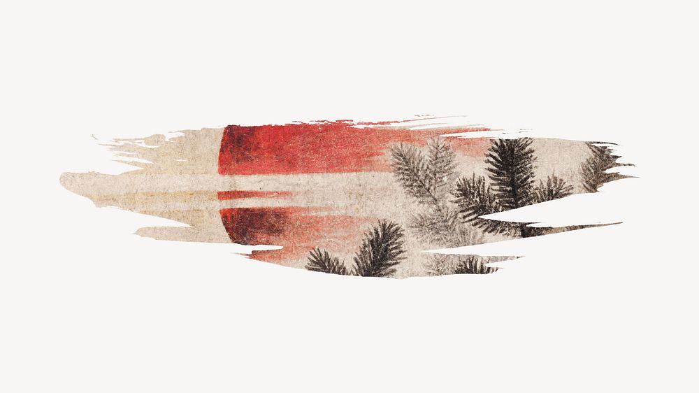 Hokusai's sunset brush stroke, vintage Premium Photo rawpixel