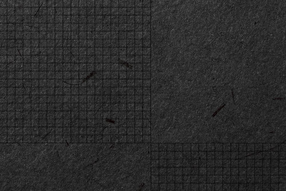 Black grid paper texture background