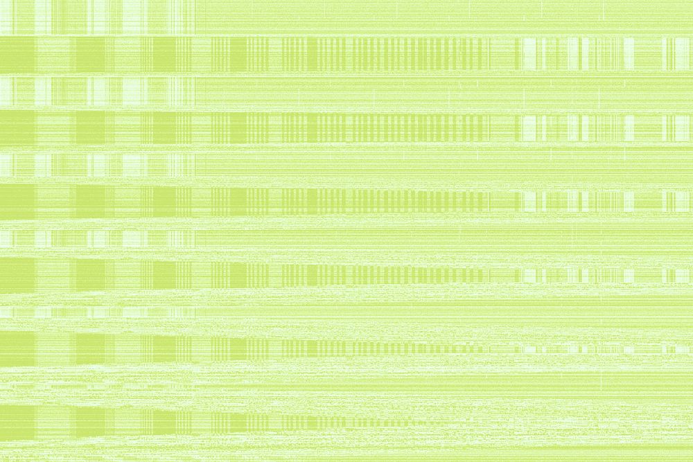 Green VHS glitch background, distortion effect