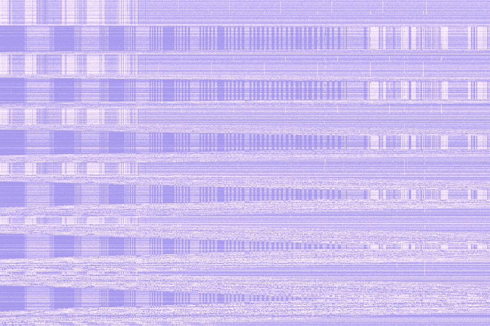 Purple VHS glitch background, distortion effect