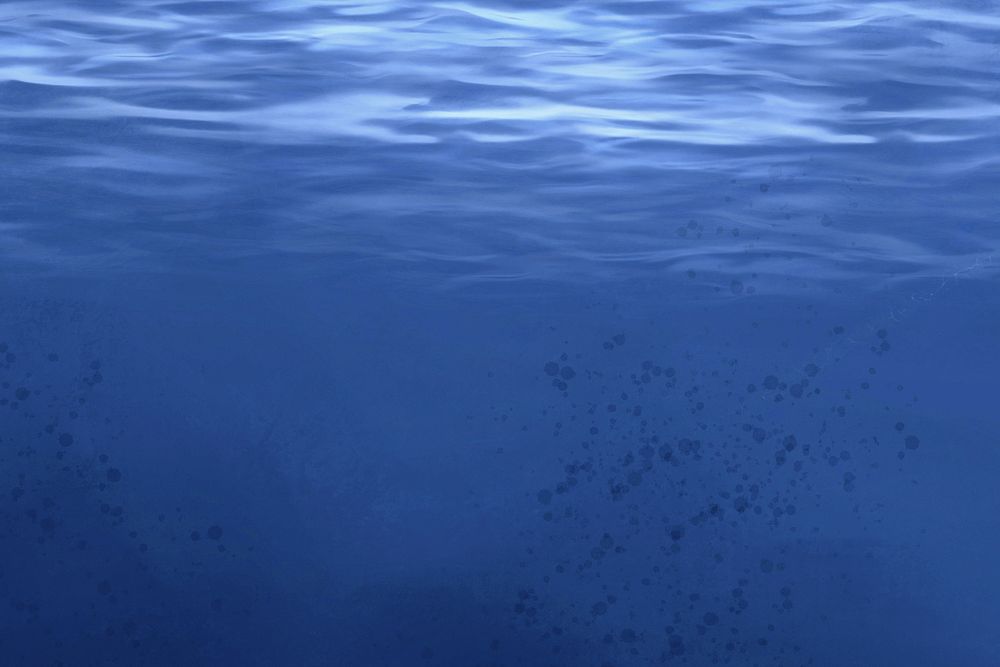 Ocean surface, blue background, aesthetic paint design