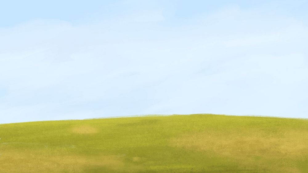 Green grass hill desktop wallpaper background