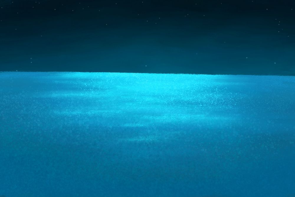 Glowing blue sea background, aesthetic paint design