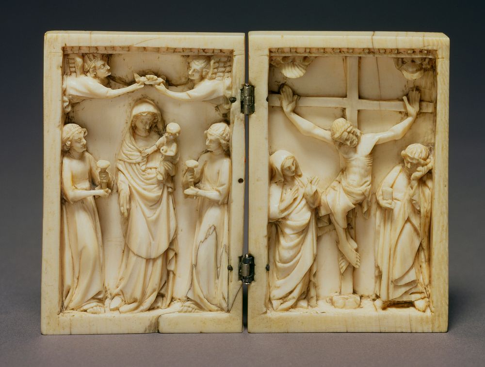 Diptych With Virgin and Angels | Free Photo - rawpixel