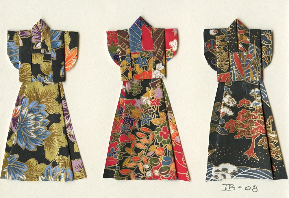 Three Origami Kimonos