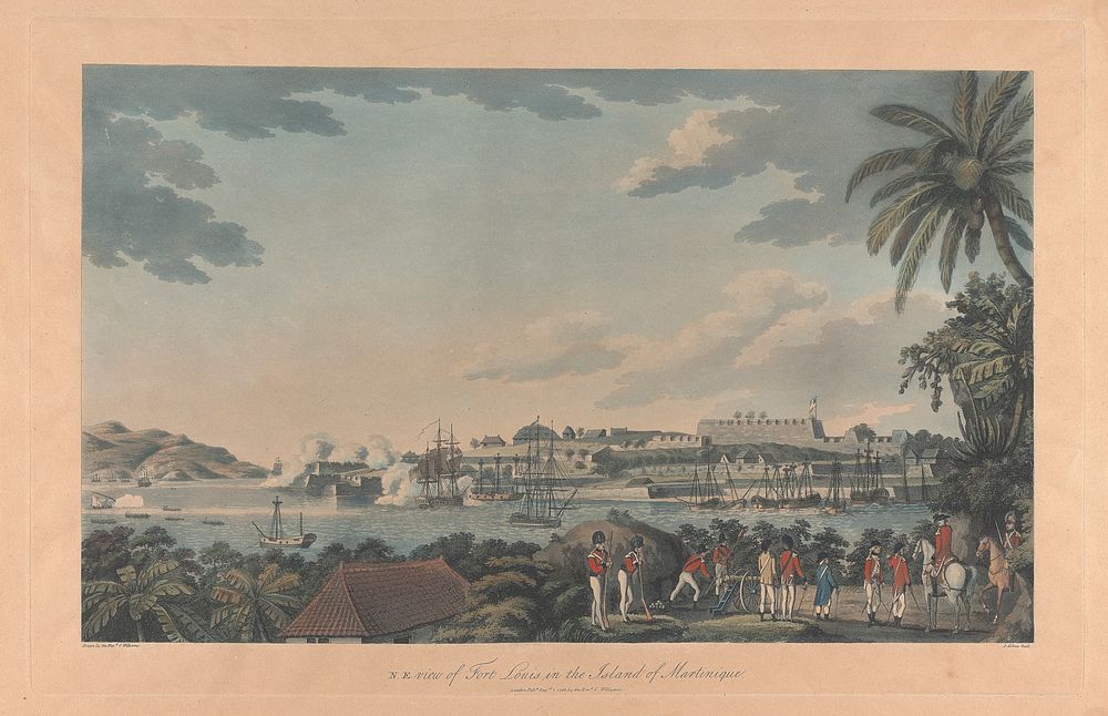 North East View of Fort Louis in the Island of Martinique