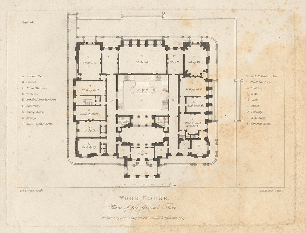 York House: Plan of the Ground Floor