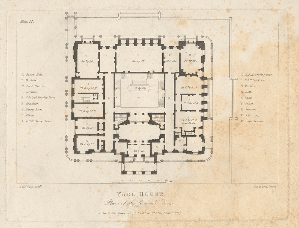 York House: Plan Ground Floor | Free Photo - rawpixel