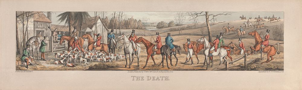A set of four: The Death. London,  pub. by Thos. McLean, 1824
