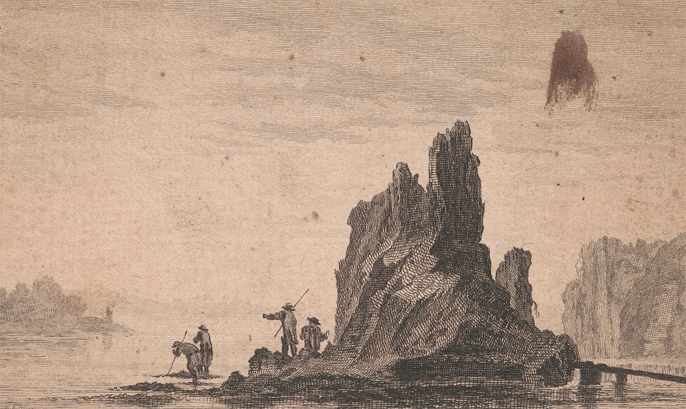 Four Men on a Rocky Island