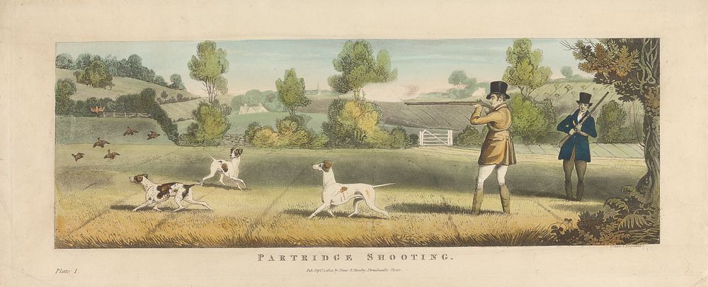 Shooting [set of six]: 1. Partridge Shooting