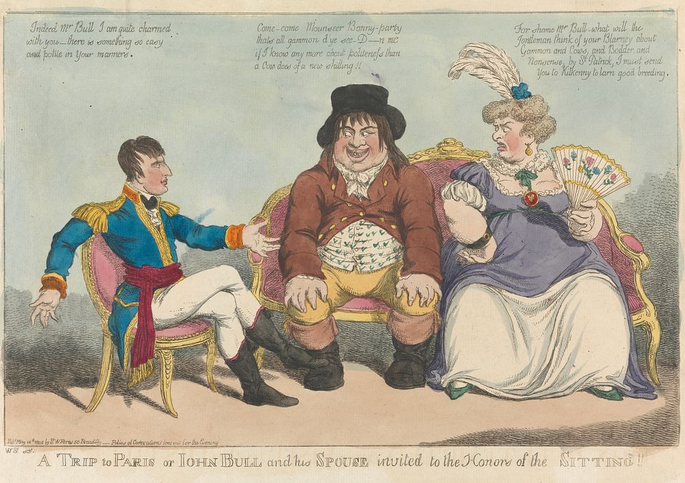A Trip to Paris or John Bull and His Spouse Invited to the Honors of the Sitting