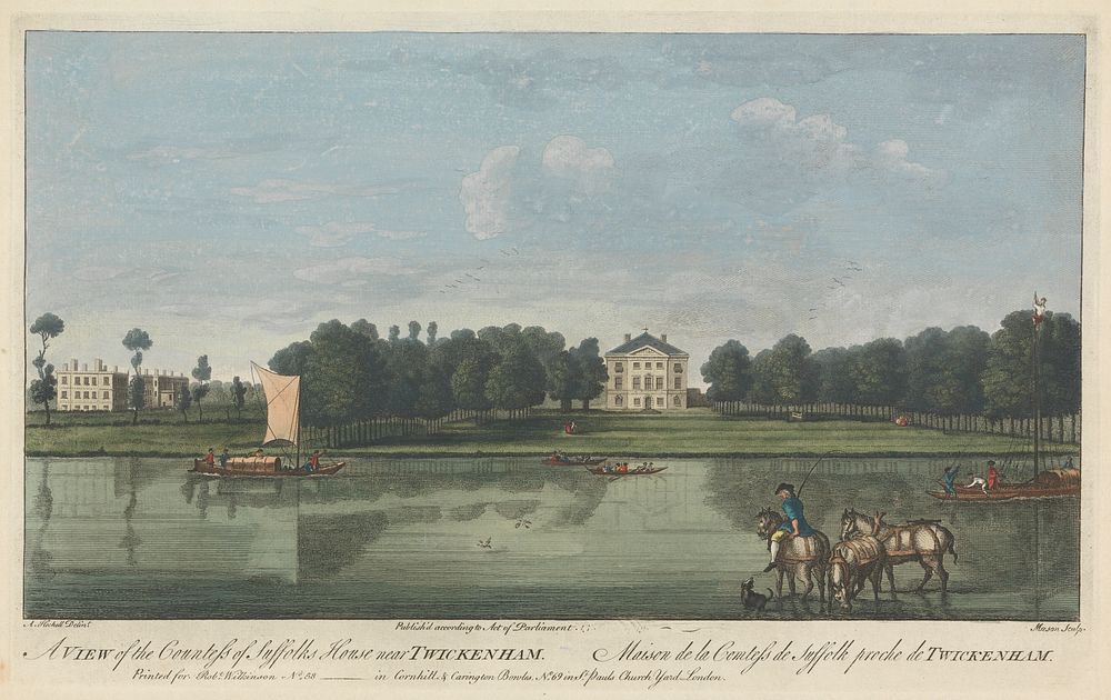 A View of the Countess of Soffolks House near Twickenham