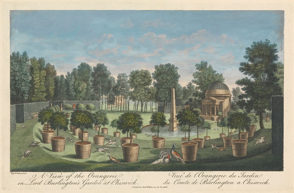 A View of the Orangerie in Lord Burlington's Garden at Chiswick