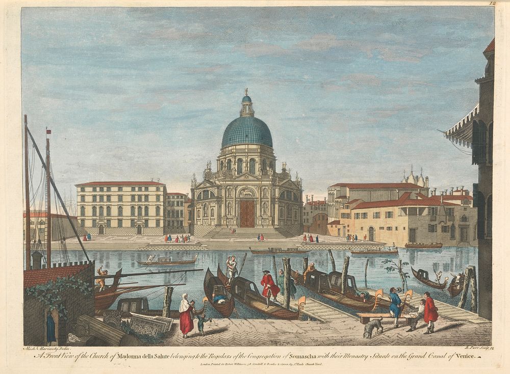 A Front View of the Church of Madonna della Salute belonging to the Regulars of the Congregation of Somascha with their…