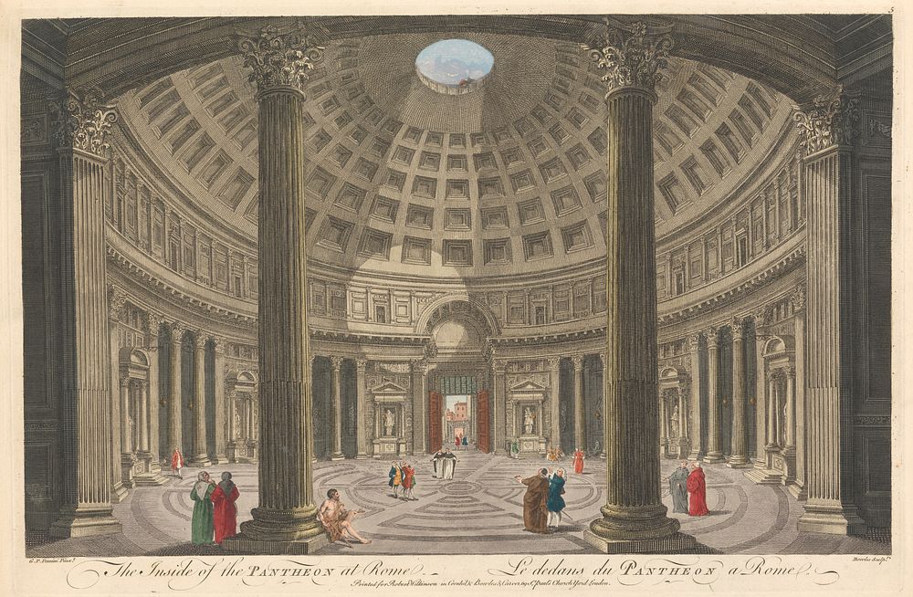 The Inside of the Pantheon at Rome