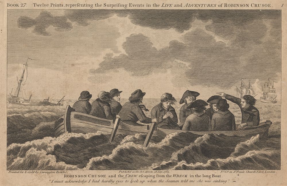 Twelve Illustrations of Robinson Crusoe