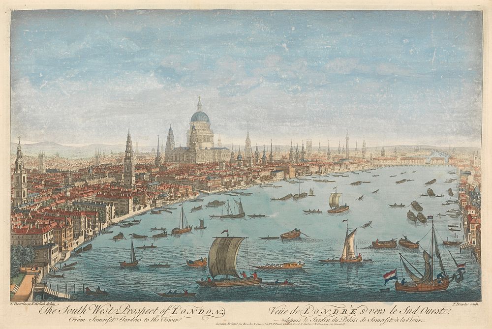 The South West Prospect of London, from Somerset Gardens to the Tower