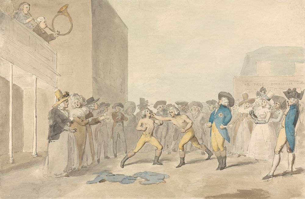 A Fist Fight, With the Prince Regent Among the Spectators
