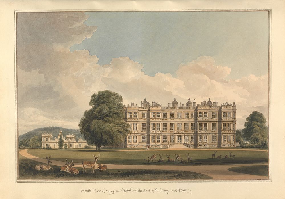 South View of Longleat, Wiltshire; the Seat of the Marquis of Bath