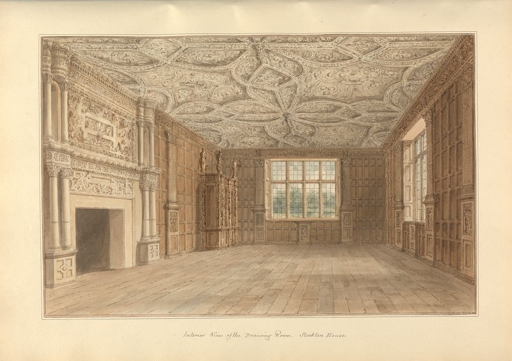 Interior view of the Drawing Room, Stockton House