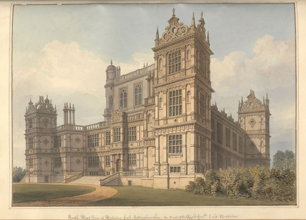 North West View of Wollaton hall, Nottinghamshire; the Seat of the Right hon'ble Lord Middleton