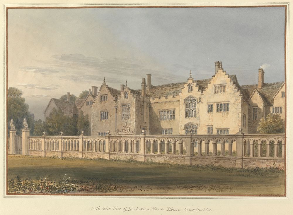 North West View of Harlaxton Manor House, Lincolnshire
