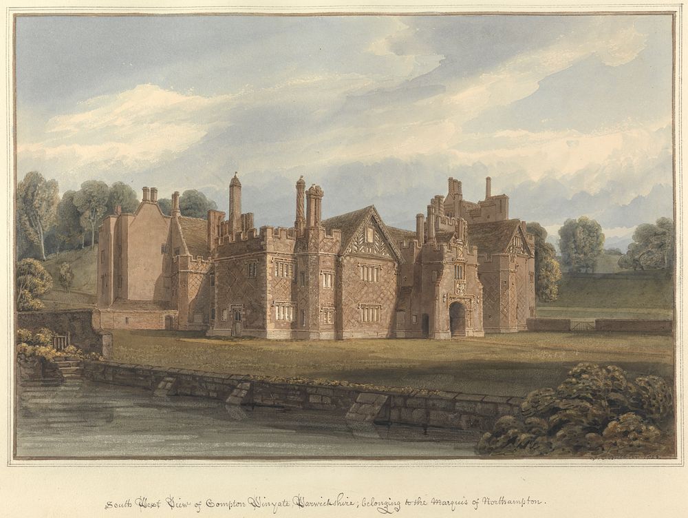 South West View of Compton Winyate, Warwickshire; belonging to the Marquis of Northampton