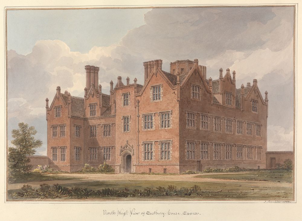 North West View of Eastbury House, Essex