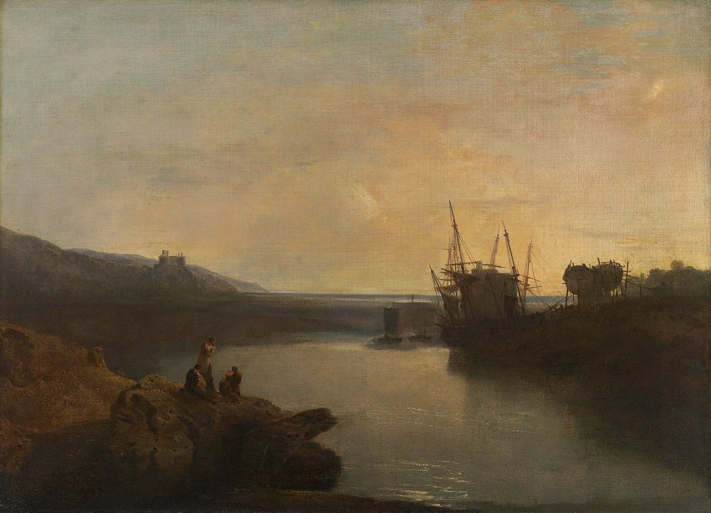Harlech Castle, from Tygwyn Ferry, Summer's Evening Twilight [1799, Royal Academy of Arts, London, exhibition catalogue]