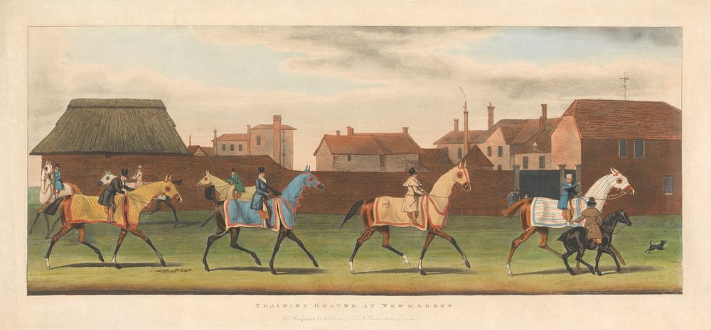 Racing [set of four]:  3. Training Ground at Newmarket