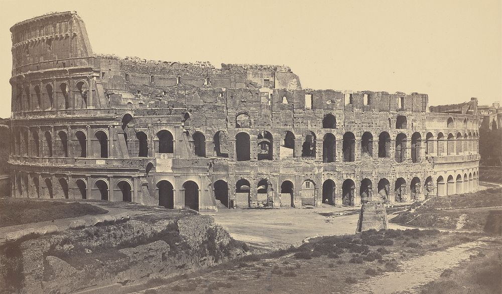 The Coliseum with Meta Sudans and Portion of the Via Sacra