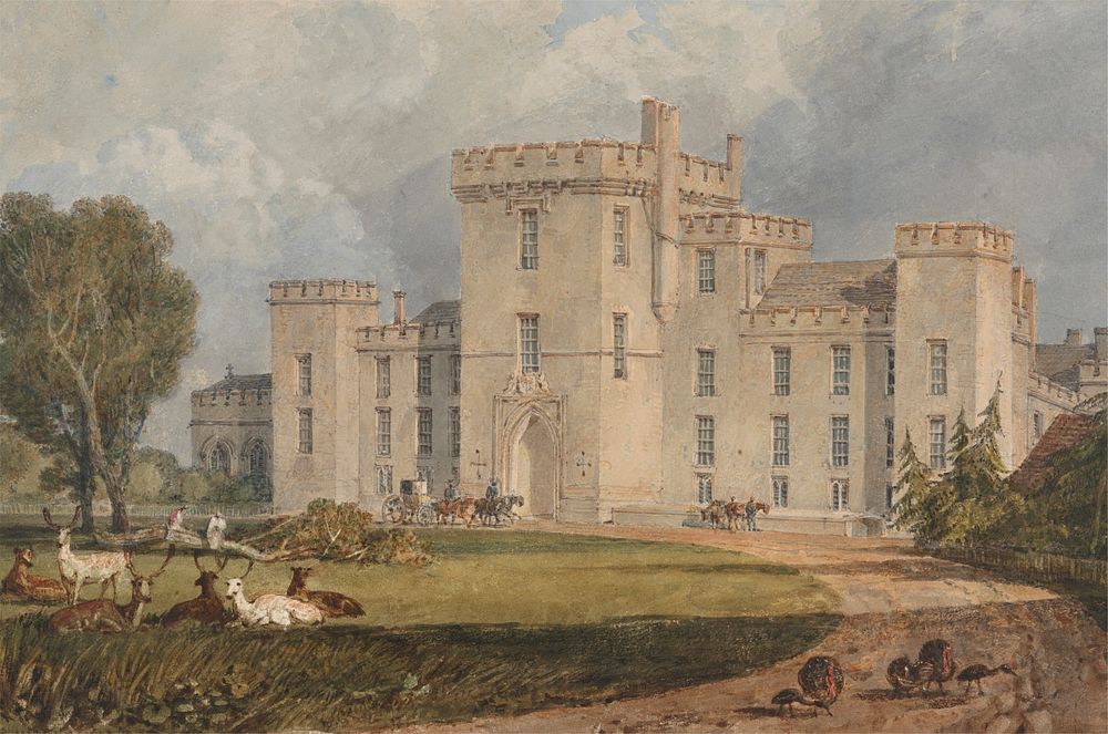 View of Hampton Court, Herefordshire, from the Northwest