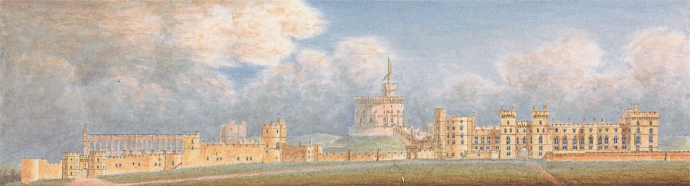 Windsor Castle, Berkshire: Distant View from the South