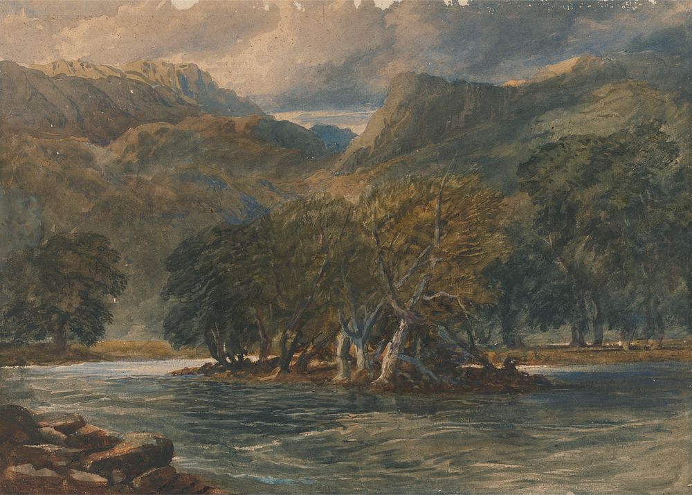 On the Conway River, North Wales by David Cox