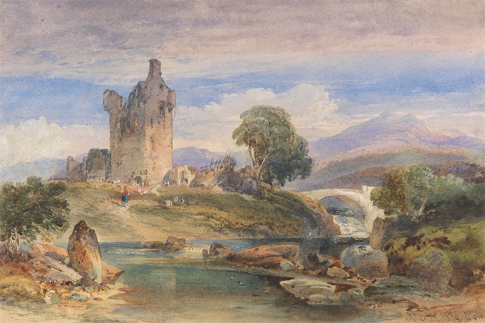Landscape with Ruined Castle on the Esk