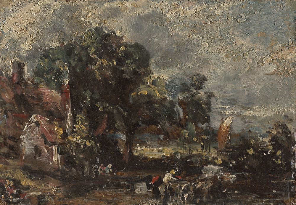 Sketch for "The Haywain" by John Constable