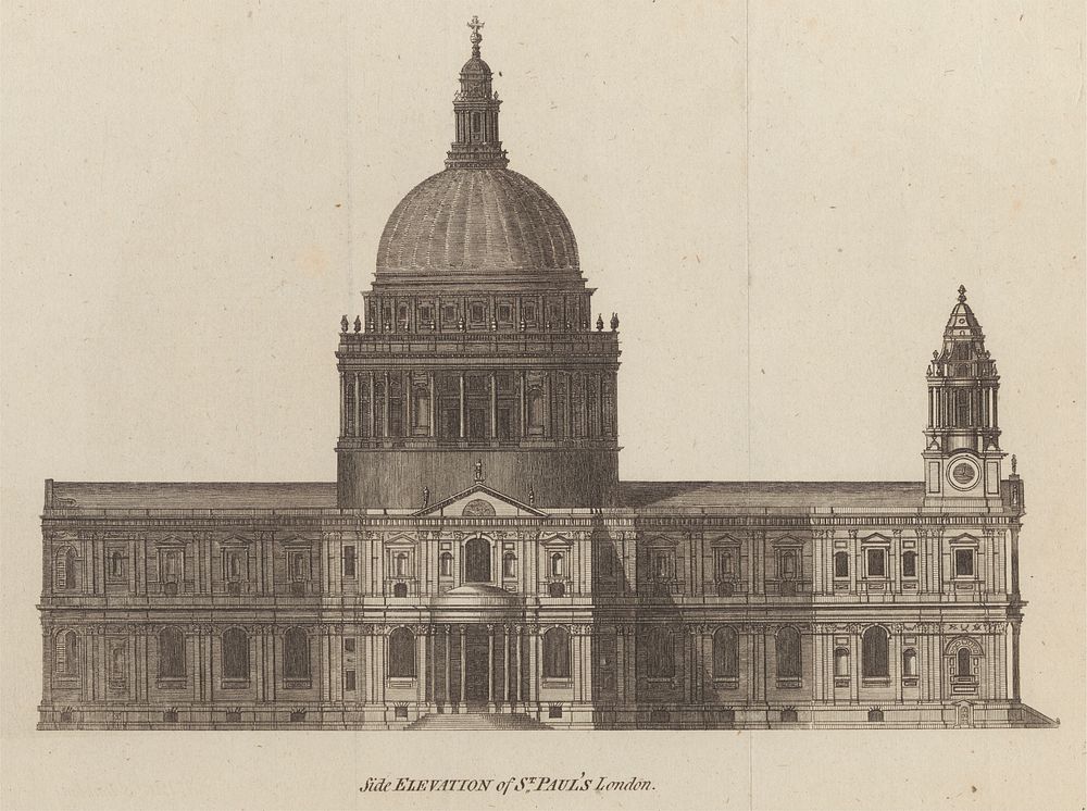Side Elevation of St. Paul's, London