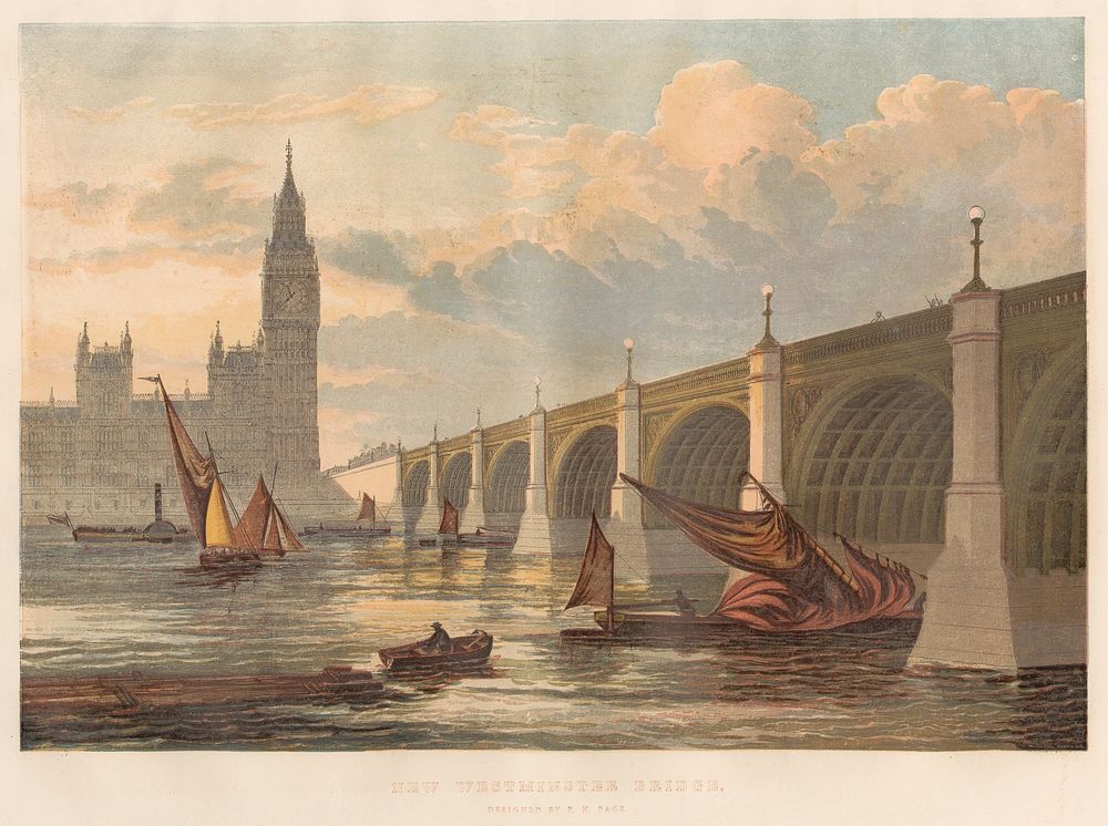 New Westminster Bridge, Designed by P. N. Page