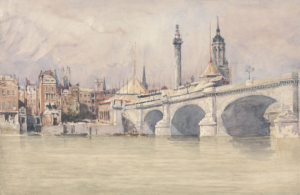 The Opening of the New London Bridge by David Cox