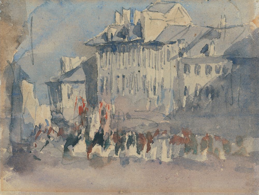 A Religious Procession by David Cox