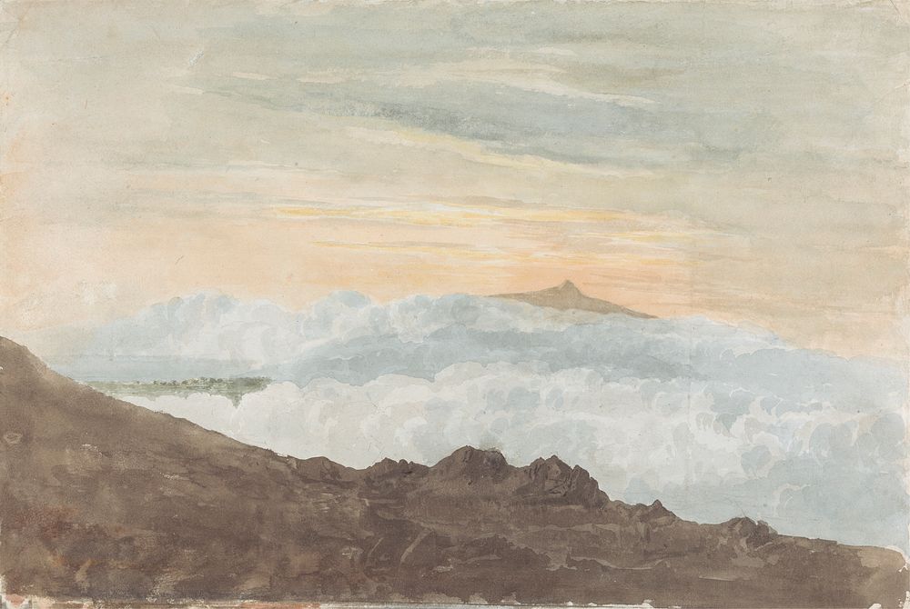 Mountainous Landscape with Clouds