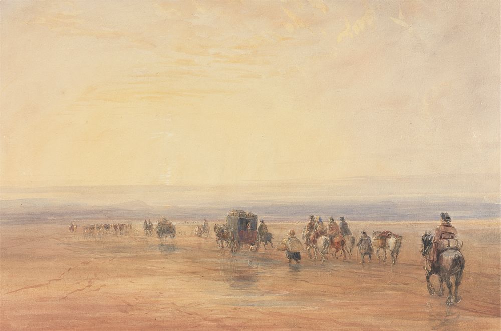 Crossing Lancaster Sands by David Cox