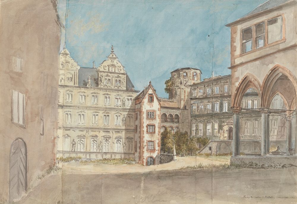 Ruins du Chateau du Heidelberg by Charles Gore