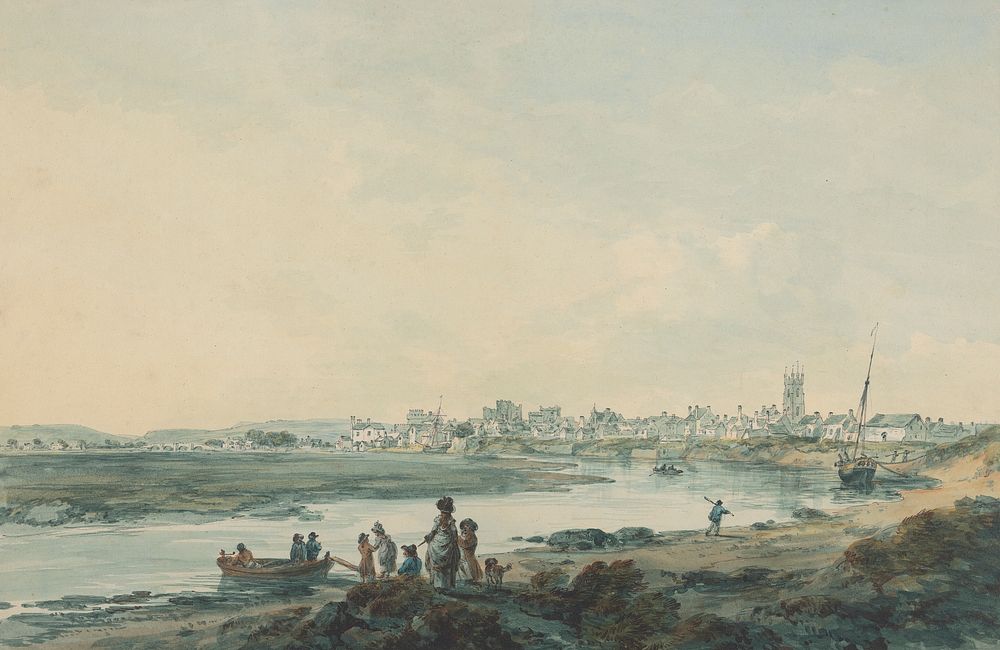 Cardiff from the South by Julius Caesar Ibbetson