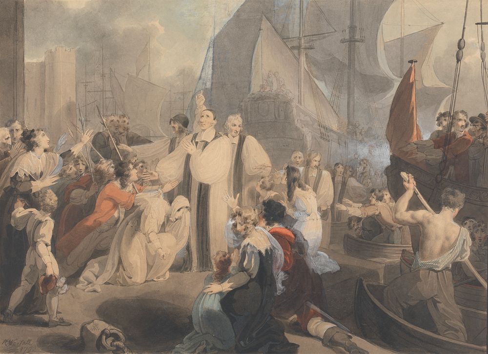 The Seven Bishops Going To Trial by Richard Westall