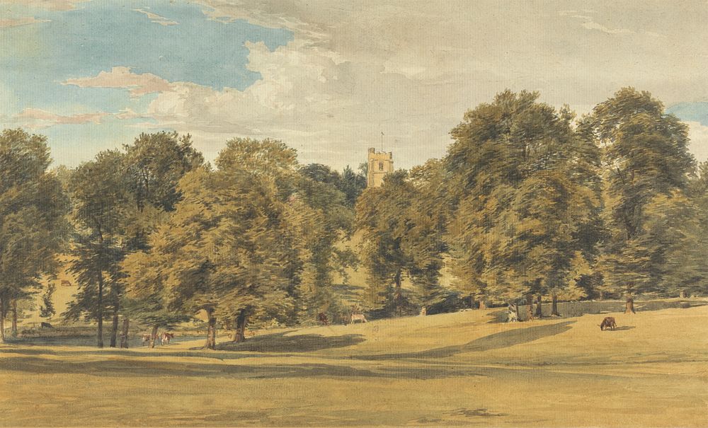 Bushey Church from the South West by William Henry Hunt